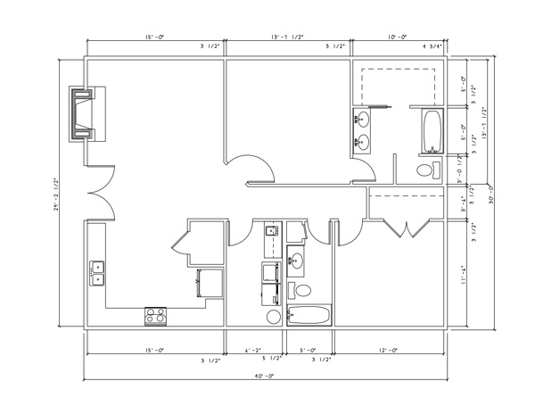 CWB Barndominium Floor Plan 06 Country Wide Barns